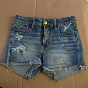 An Eagle denim shorts